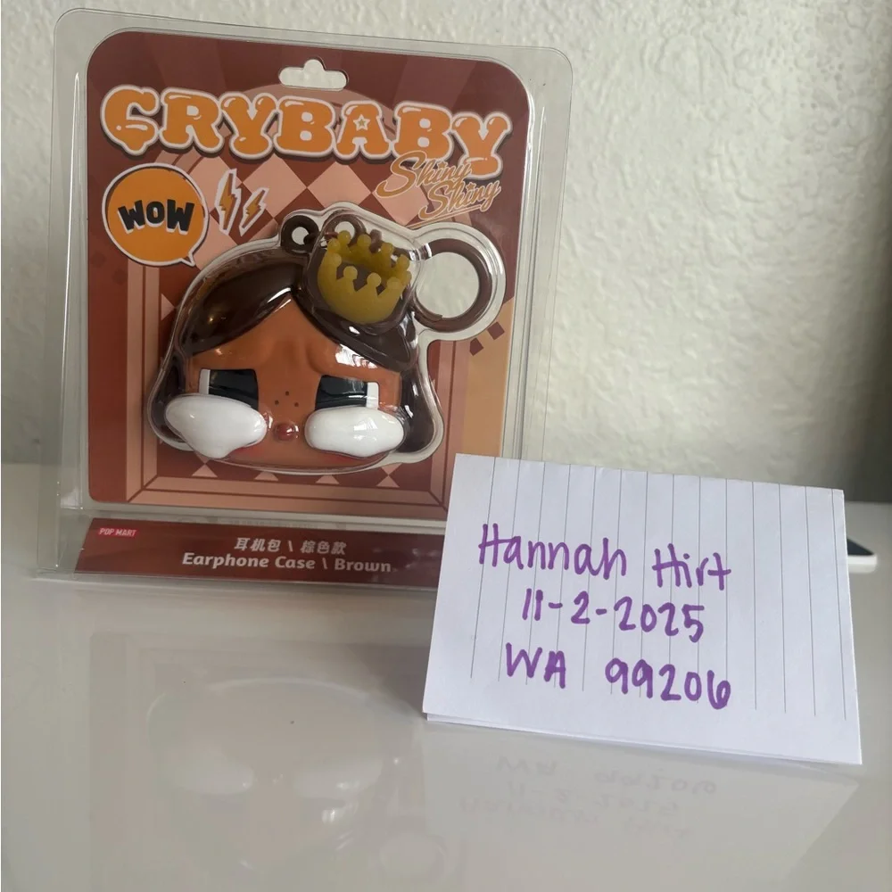 Crybaby Earphone Case in Brown - Picture 1 of 1